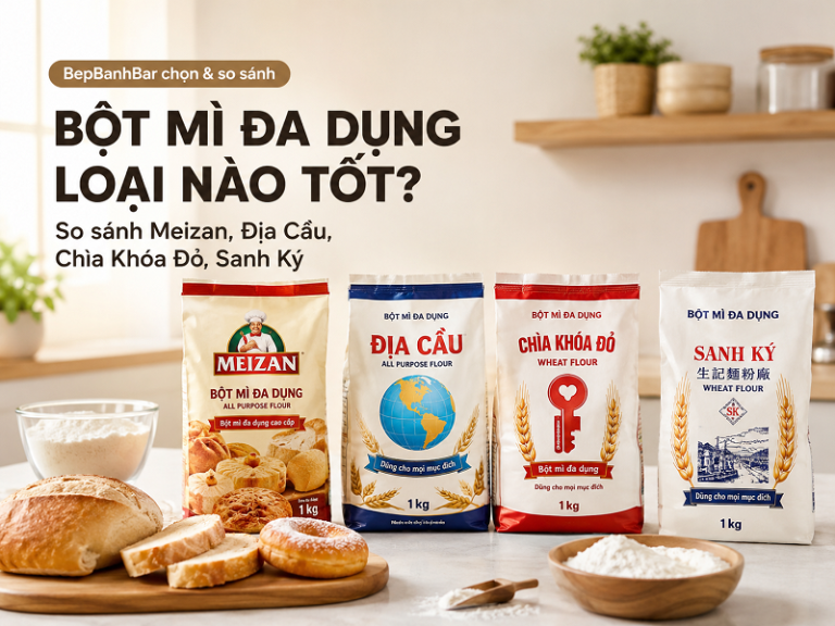 Bột mì đa dụng loại nào tốt Meizan Địa Cầu Chìa Khóa Đỏ Sanh Ký