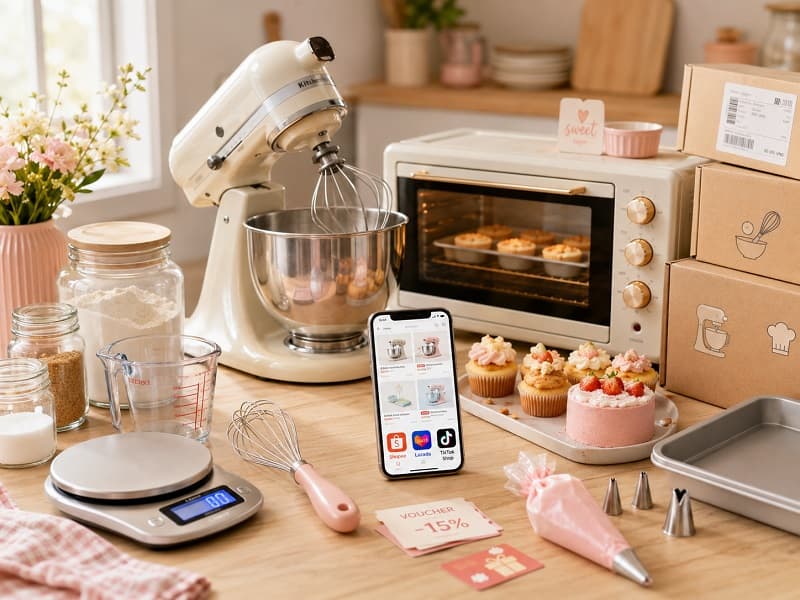 Mẹo mua sắm dụng cụ làm bánh an toàn và tiết kiệm